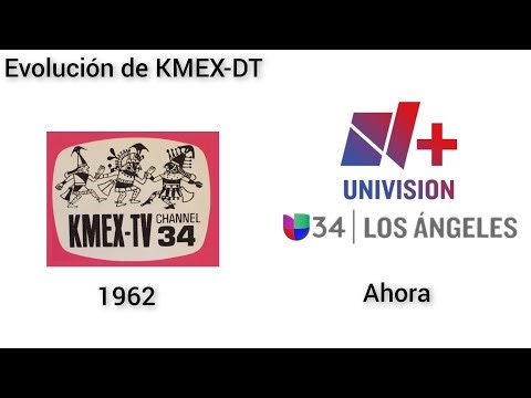 Evolución de KMEX-DT (antes: KMEX-TV) (NMas+ Univision 34 Los Ángeles)