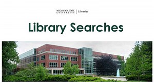 Library Searches