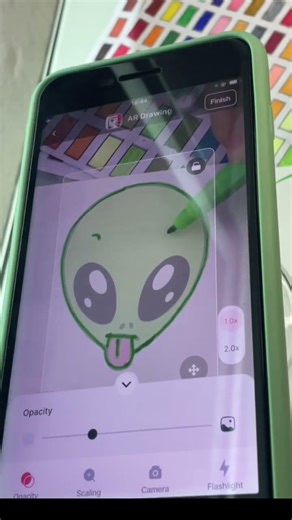 ALIEN STICKER #shortvideo #shortvideo #drawing
