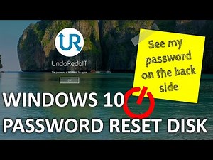 How to create a password reset disk in Windows 10 (local accounts only)