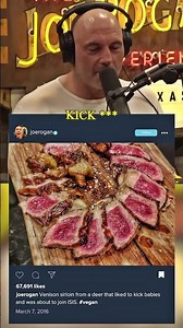 Joe Rogan Reacts To The Most Insane Vegan Comment #drama #shorts