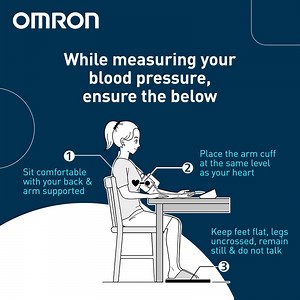 Learn how to sit correctly and let Omron's IntelliWrap cuff take an...