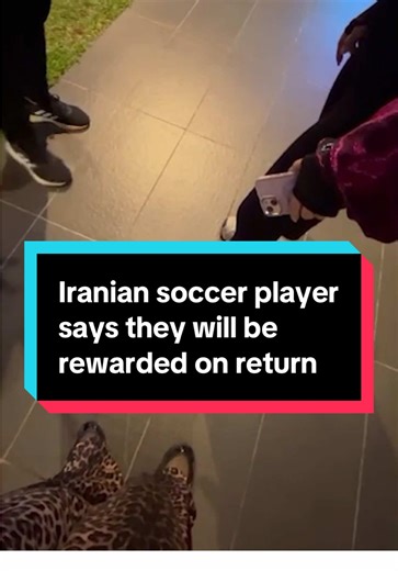 A member of the Iranian soccer team has told protesters in Malaysia they aren’t scared about going home and that officials have promised them rewards when they return. In the video, translated by members of the diaspora, the player said they were promised “rewards” or “benefits” by officials and told that they would be welcomed and “treated well” upon their return, like “princesses” or queens. #iran #soccer
