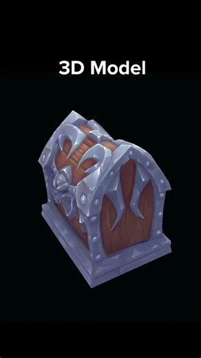 Stylized Chest – From 2D Concept to 3D Model