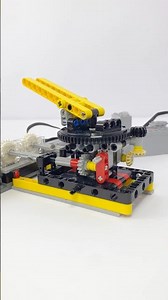 Turret Rotation and Elevation Mechanism #legotechnic #engineering #mechanical