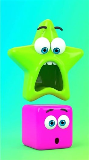 animation featuring a green star