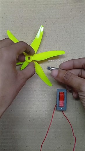 How I powering drone propeller with a mini vibration motor #project #dcmotor #invention