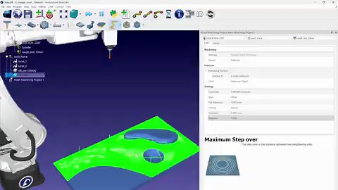 🔗 RoboDK CAM: Trimesh-FlatlandsThe Flatlands strategy provides sequential part contour machining by trochoidal movements. Could be applied for cutting out part from the stock material.Learn more: https://t.co/4KHDFCmmX3#robodk #robotics #robot #simulationsoftware