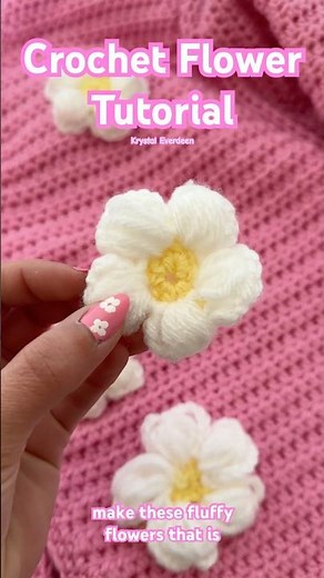 Crochet Flower Tutorial 🌸 Crochet Tutorial on my channel Krystal Everdeen