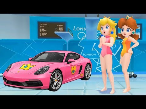 Princess Peach & Princess Daisy Win GOLD in Mario & Sonic Olympic Games At The London 2012 Swimming!