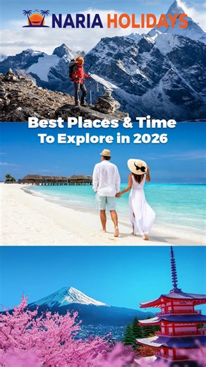 2026 World Travel Bucket List: Where to Go Next ✈️ For any assistance: Call: 01898-885939 #TravelAgency #travel #travelreels #tour | Naria Holidays