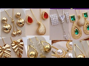 Beautiful Jewelry Sets For Women (Chain & Earrings)