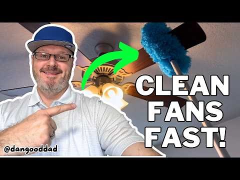 How To Clean A Ceiling Fan - The Easiest Way To Remove Dust Buildup!