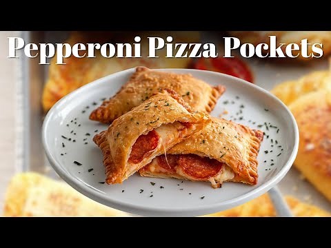 Homemade Pepperoni Pizza Pockets | Easy Cheesy Snack Recipe
