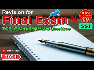📋SST Revision!! 💯 for Final Exam Top 10 Most Important Questions | Dav Class 6 | Rishu Singh 🧭