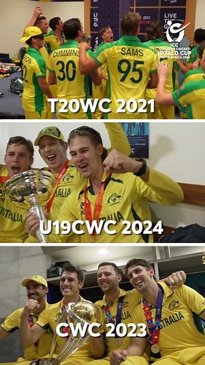 These Australian teams might be just as good at celebrating as they are at playing cricket 🥳🏏 #T20WorldCup #CWC23 #U19WorldCup #Cricket #Cricketreels | ICC - International Cricket Council