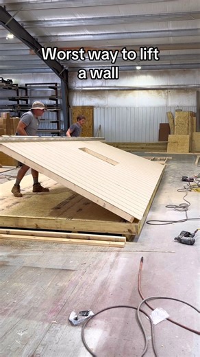 55K views · 952 reactions | Apparently I Don’t Know How to Lift a wall correctly. #shed #construction #woodworker #diy #DIYShed #liftingmotivation | Pro Shed Builder | Facebook