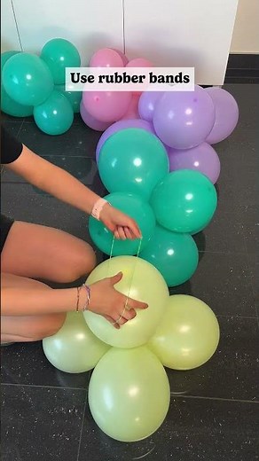 Easiest Balloon Garland Ever! 🎈No Tying, No Stress