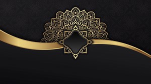 Download black background with mandala popping for free
