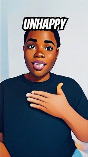 How to Sign "UNHAPPY" in Two Ways in ASL #asl #signlanguage #learnasl