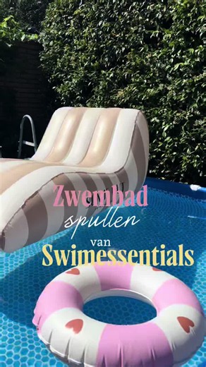Ons zwembad opgezet, met de leukste zwembad essentials van @Swim Essentials 💦💘👙 10% koring met mijn code suus10 #zwembad #swimessentials #luchtbed #opblaasluchtbed #tuinaccessoires ad