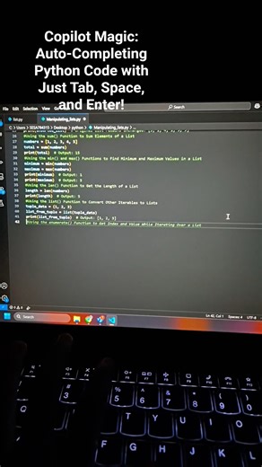#Python #Coding Just Got Easier: #Copilot in #VSCode #AlCoding #CodeAutoCompletion #DeveloperTools