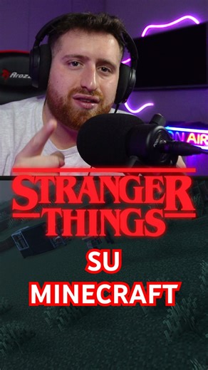 STRANGER THINGS MOD SU MINECRAFT! #minecraft #strangerthings #shorts