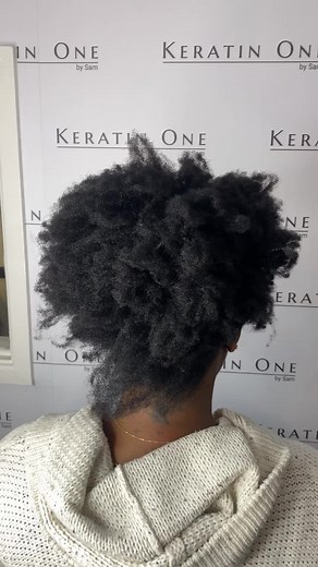 4C Hair Keratin Treatment Transformation