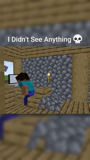 I Didn't See Anything 👋🏻💀 | #minecraft #shorts