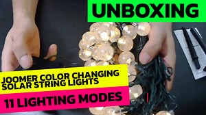 Watch Joomer Color Changing Solar String Lights on Amazon Live