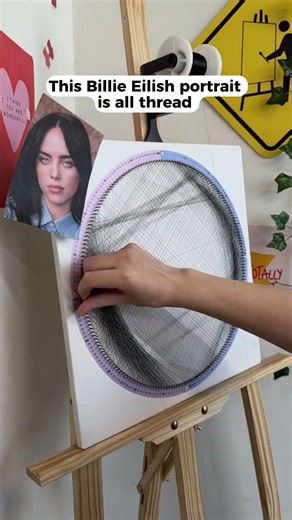 #billieeilish portrait with a thread 🔥