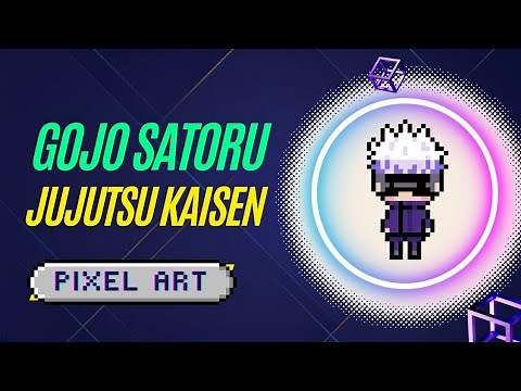 Make a Gojo Satoru Out Of Pixels! | Pixel Art Tutorial