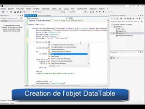 visualisation des donnees avec DataGridView par code VB NET