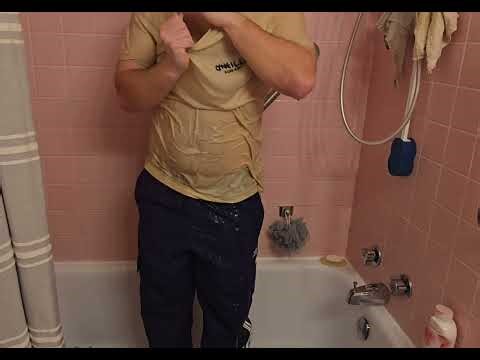 Ripping Some Clothes in the Shower