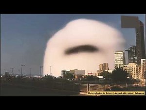 Explosion in Beirut 4К slow motion