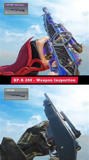 SP-R 208 [Fated Journey] 🔥 vs Default SP-R 208 | Marskman Weapon Inspection Comparison | COD Mobile