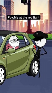 How I be handling cops at the redlight😀 #redlight #viralpost2025シ #jokes #relatable #foryoupagereels #humor #memes #comic #traffic #jokesfordays | HumorAnimation0