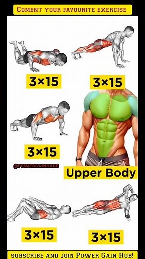 💪 Build Muscle Fast – Upper Body Workout for Men at Home!#musclegrowth