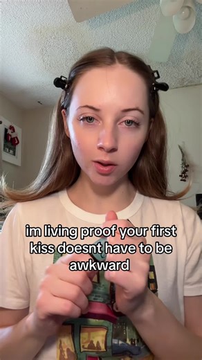 living proof your first kiss doesn’t have to be awkward #firstkiss #highschool #fyp #storytime #grwm