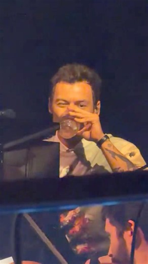 Harry Styles WINKING at a fan at the Meltdown Festival