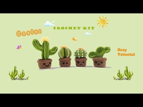 Ball shaped Cactus Crochet - Step by Step Tutorial- Style 4- Assemble