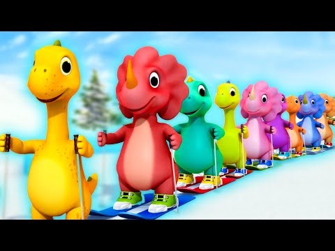 🦖 Roooar! 10 Little Dinosaurs! | KARAOKE! | Sing Along With Me! | Kids Songs