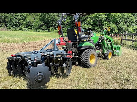 TINY DISC HARROW FOR A TINY TRACTOR. John Deere 1025r