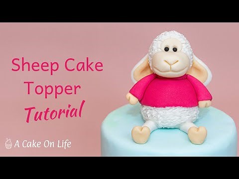 Fondant Sheep Cake Topper Tutorial/HowTo Make A Fondant Sheep