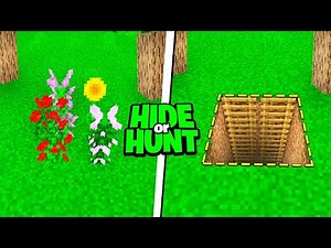Most Secret Flower Base in Minecraft Hide Or Hunt!
