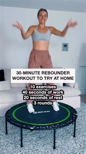 16K views · 4.6K reactions | 30-minute rebounder workout to try at...