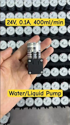 24V Micro Water Pump | 0.1A, 400ml/min | Compact Diaphragm Liquid Pump