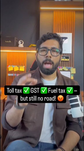 🚨 You paid for smooth roads… but got death traps instead. From Ahmedabad to Ujjain — my family almost died 4 times because of potholes, not accidents. We pay road tax, tolls, GST, fuel tax — yet the roads look like war zones. India loses 470 lives every day in road accidents — most due to poor infrastructure. Uttar Pradesh tops both lists — highest toll collection and highest deaths. If the government can use FASTag to collect money instantly, why can’t it use tech to fix roads instantly? 🤔 Ne