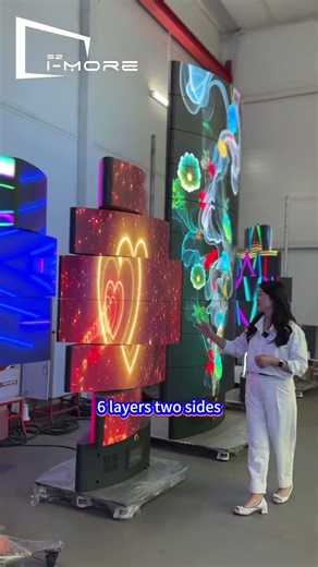 All types of mechanical rotating led screen #rotatingledscreen #leddisplay #visualtech #creativeads