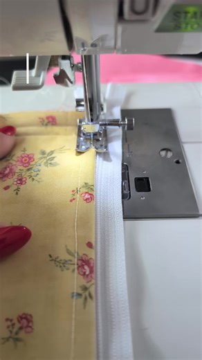 Quick sewing tip: always topstitch your zipper seams. It keeps the lining away from the teeth and instantly makes your projects look cleaner. #beginnersewing #sewingtips #sewing #sewingtiktok #sewingtutorial